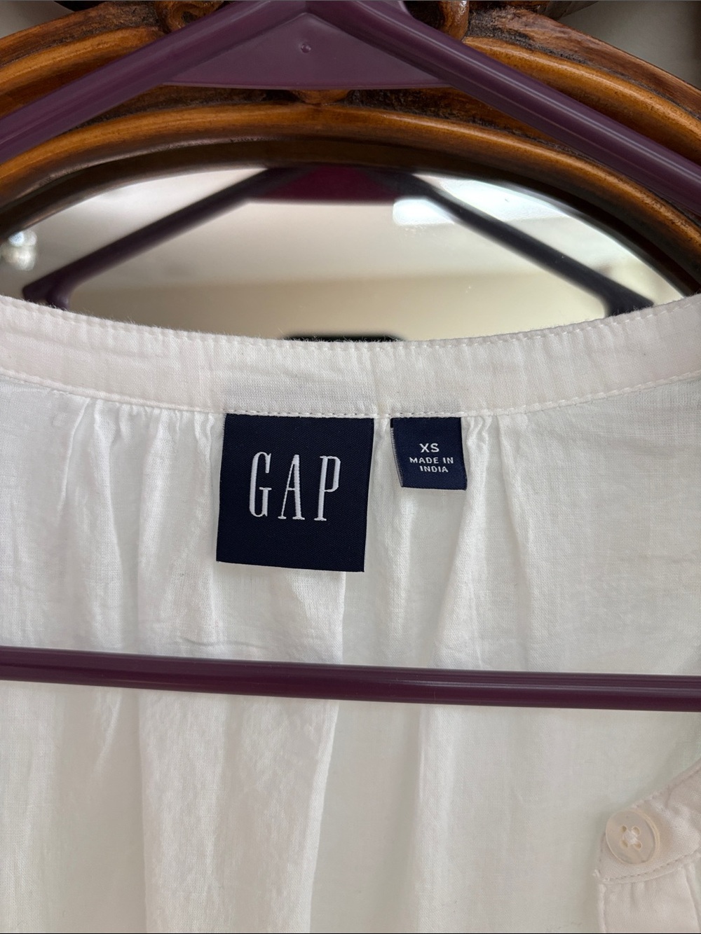 GAP Lace Button-Front Midi Dress - Picture 2 of 4